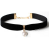 Generique Ras de Cou Pearl Velvet Noir